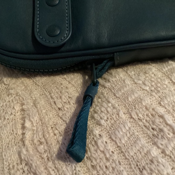 Coach Teal Blue Leather Hybrid Pouch Belt Bag Unisex - Picture 10 of 10